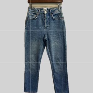 BDG Urban Outfitters Dillon Light Blue Slim, Hidden Metal Button Closure W27 L27